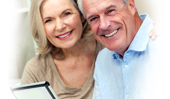 older couple smiling