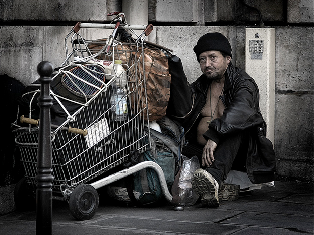 homeless man