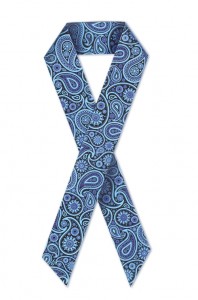 thyroid awareness blue paisley ribbon