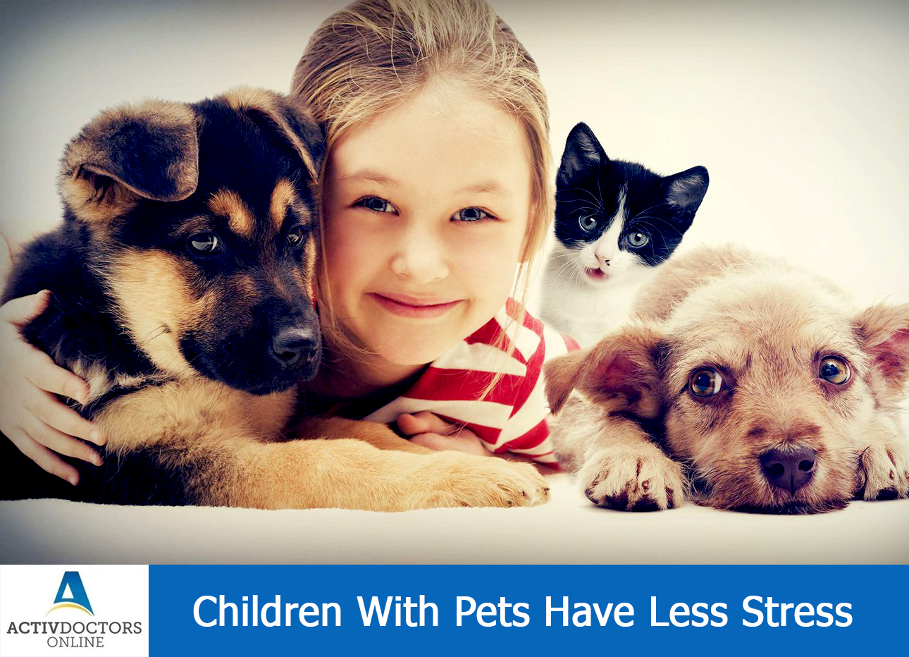 Children With Pets Have Less Stress