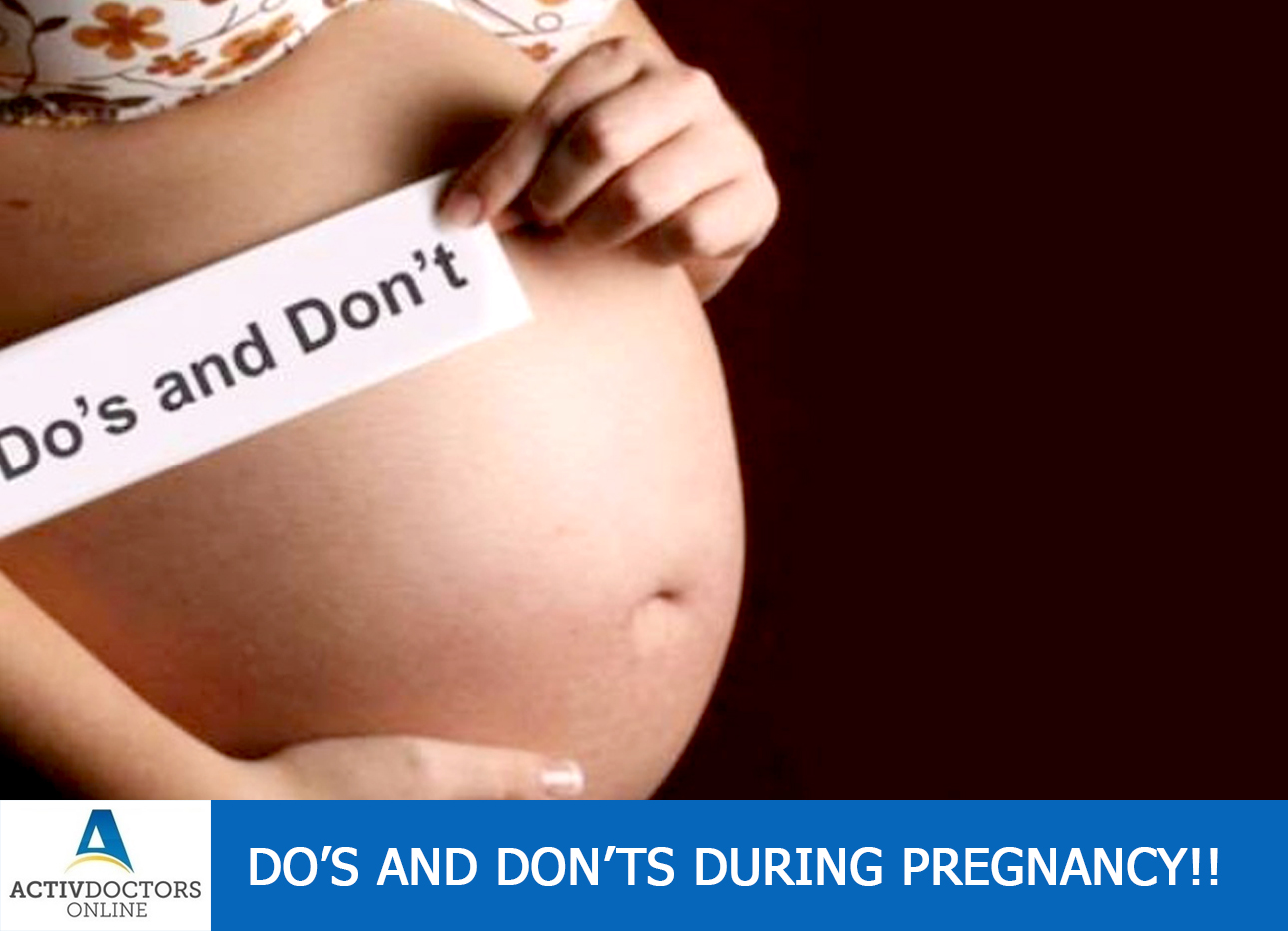 Do’s And Don’t’s During Pregnancy